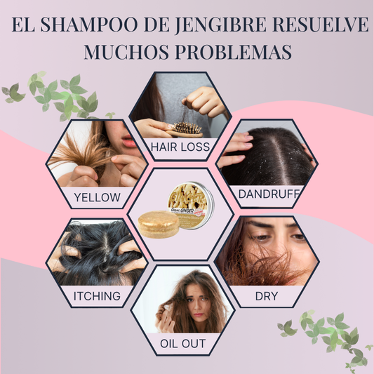 Glow & Grow Bar — Shampoo sólido de jengibre orgánico